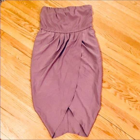 TWELFTH STREET BY CYNTHIA VINCENT Silk Lined Strapless Silk Mini Dress - Picture 5 of 5